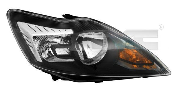 TYC 20-11483-15-2 Headlight Right, H7, H1, for right-hand traffic, with electric motor