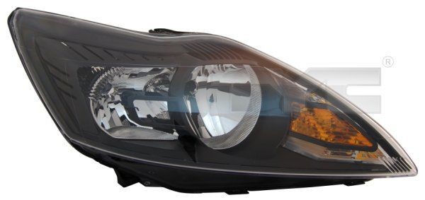TYC 20-11483-25-2 Headlight Right, H7, H1, for right-hand traffic, with electric motor