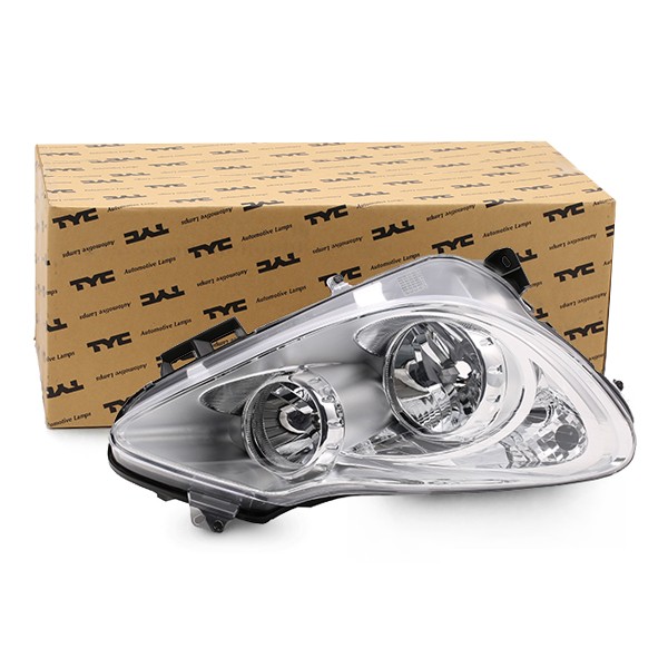 TYC 20-1153-15-2 Headlight Right, H7, H1, for right-hand traffic, without electric motor