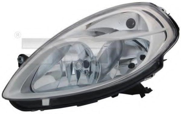 TYC 20-11668-05-2 Headlight Left, H7, H3, for right-hand traffic, with electric motor