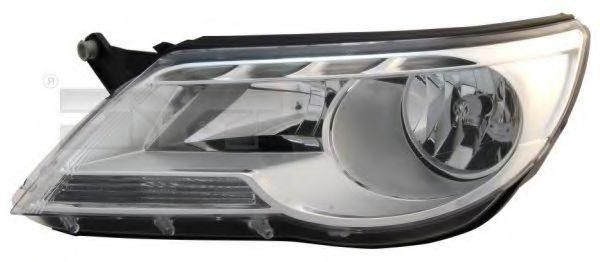20-11766-05-2 TYC Headlight Left, H7/H7, for right-hand traffic