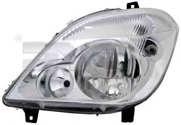 TYC Left, H7/H7, without front fog light, for right-hand traffic, with electric motor Left-hand/Right-hand Traffic: for right-hand traffic, Vehicle Equipment: for vehicles with headlight levelling (electric) Front lights 20-11814-05-2 buy