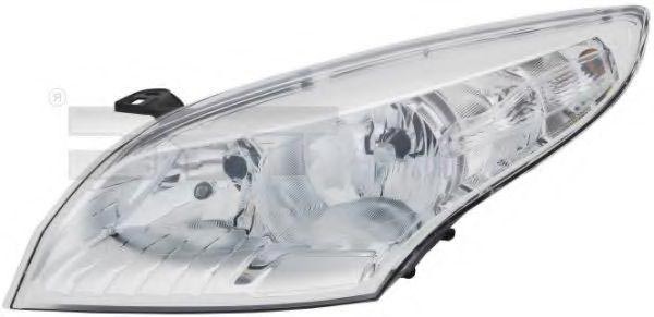 TYC 20-11876-05-2 Headlight Left, H7/H7, P21W, with daytime running light, for right-hand traffic, with electric motor
