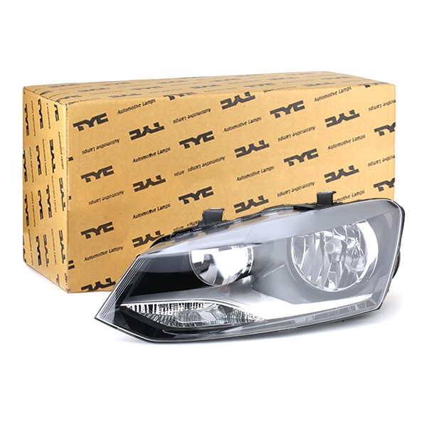 TYC 20-12036-05-2 Headlight Left, H7/H7, for right-hand traffic, with electric motor