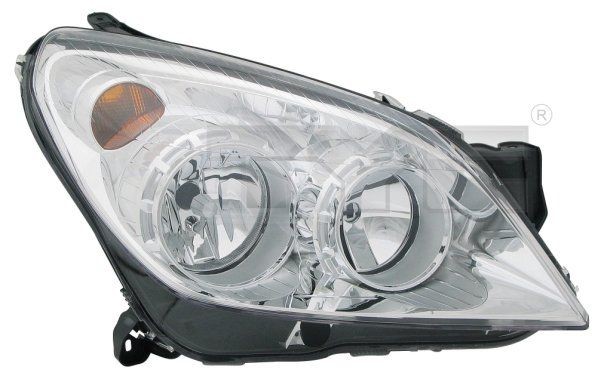 TYC 20-1207-05-2 Headlight Right, H7, H1, for right-hand traffic, with electric motor