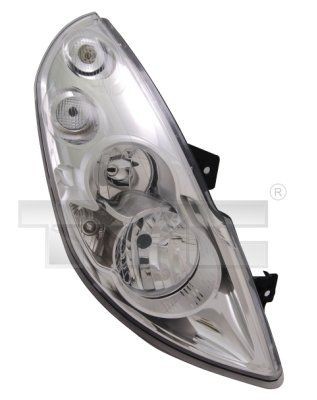 TYC 20-12337-05-2 Headlight Right, H7, H1, for right-hand traffic, without electric motor