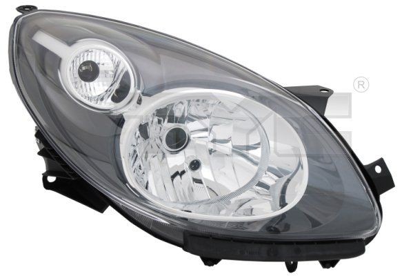 TYC 20-1401-06-2 Headlight Right, H4, for right-hand traffic, without electric motor, without bulb holder