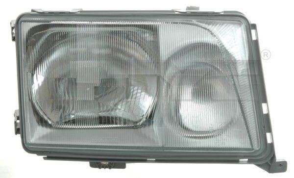 TYC 20-3767-05-2 Headlight Right, H4, H3, Smoke Grey, with front fog light, with bulb holder