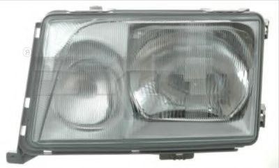 TYC 20-3768-05-2 Headlight Left, H4, H3, Smoke Grey, with front fog light, with bulb holder