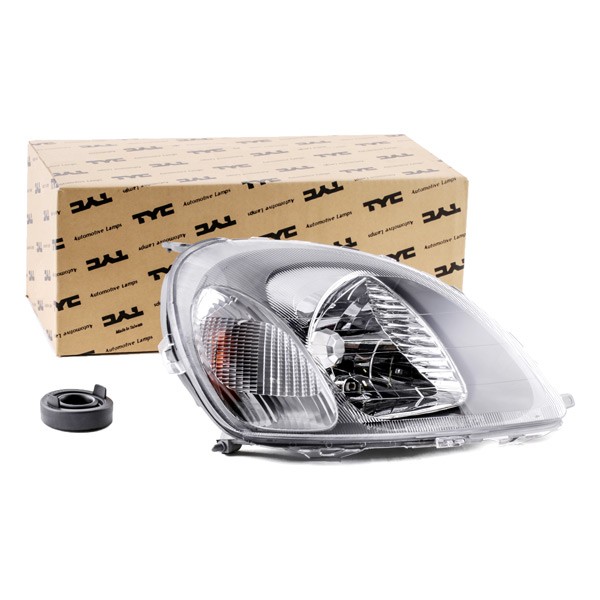 TYC 20-5729-08-2 Headlight Right, H4, with electric motor