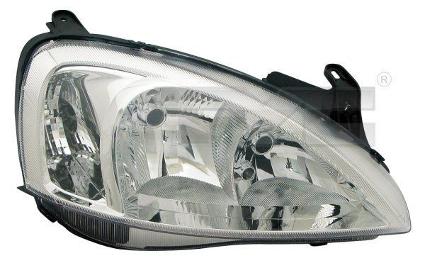 TYC 20-6065-45-2 Headlight Right, H7/H7, for right-hand traffic, with electric motor