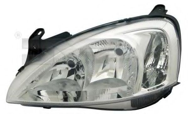TYC 20-6066-45-2 Headlight Left, H7/H7, for right-hand traffic, with electric motor