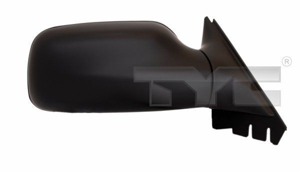 TYC 302-0008 Wing mirror Left, black, Plan, Blue-tinted, Heatable, for electric mirror adjustment