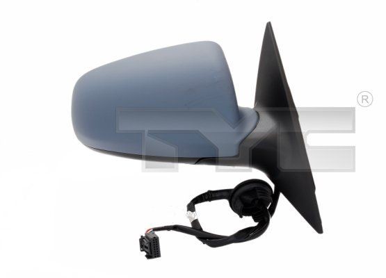 TYC 302-0043 Wing mirror Right, primed, Heatable, Convex, for electric mirror adjustment