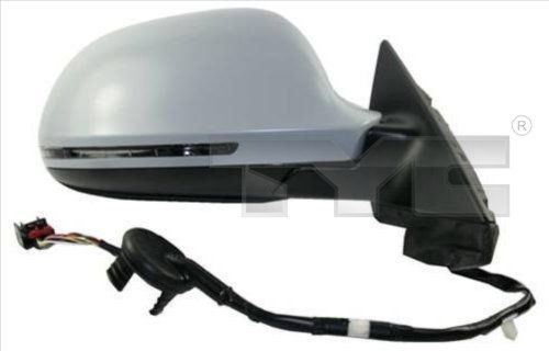 TYC 302-0068 Wing mirror Left, primed, for electric mirror adjustment, Aspherical, Heatable
