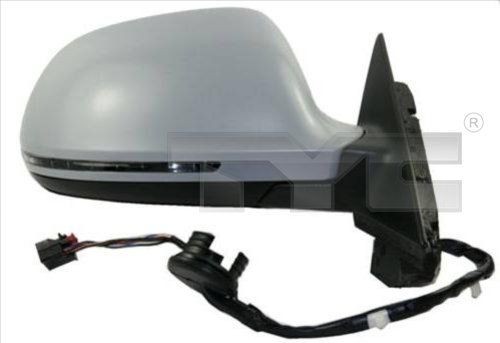 TYC 302-0071 Wing mirror Right, primed, for electric mirror adjustment, Convex, Heatable