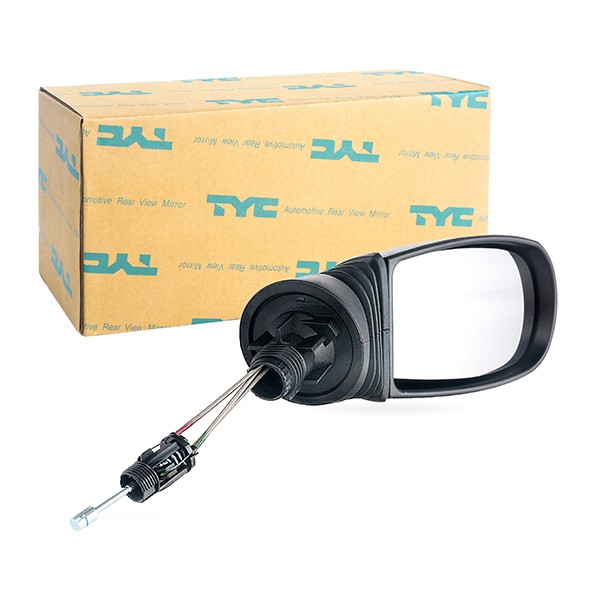 TYC Right, black, Control: cable pull, Convex Side mirror 309-0023 buy