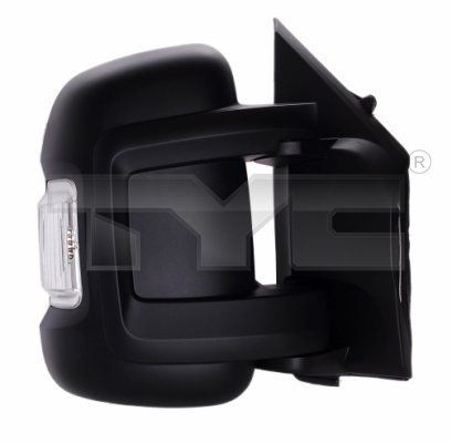 TYC 309-0071 Wing mirror Right, for manual mirror adjustment, Convex, Short mirror arm