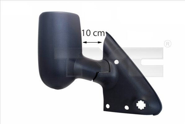 TYC 310-0085 Wing mirror Right, for manual mirror adjustment, Convex, Short mirror arm