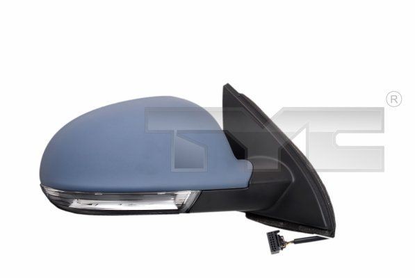 TYC 337-0158 Wing mirror Left, primed, for electric mirror adjustment, Aspherical, Heatable