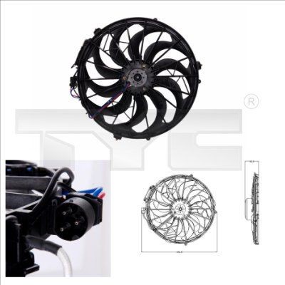 Ford Fan, A / C condenser TYC 803-0003 at a good price