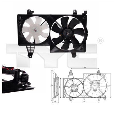 TYC 838-0006 Fan, radiator 308220359