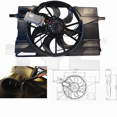 TYC 838-0007 Cooling fan VOLVO 960 1994 price
