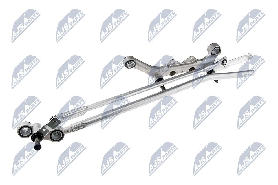 EMW-AU-006 NTY Windscreen wiper linkage DACIA for left-hand drive vehicles, Front, without electric motor