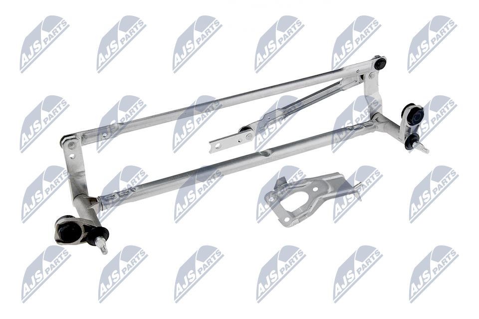 EMW-VW-005 NTY Windscreen wiper linkage LAND ROVER for left-hand drive vehicles, Front, without electric motor