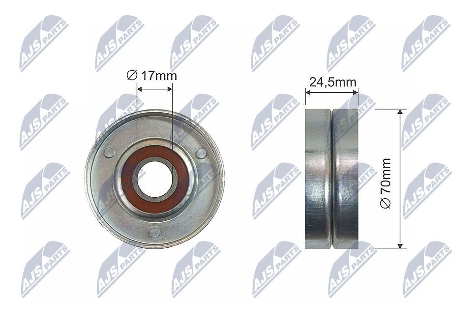 RNK-AU-002 NTY Tensioner pulley SKODA without holder