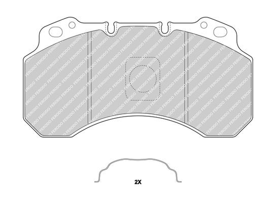 FERODO Brake pad kit FCV1159B