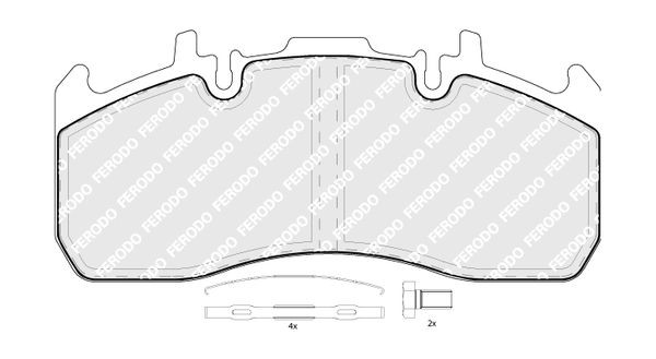 FERODO Brake pad kit FCV4377B