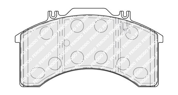 FERODO PREMIER FCV770 Brake pad set prepared for wear indicator
