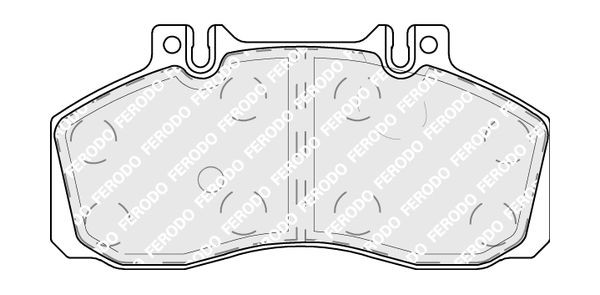FERODO PREMIER FCV879 Brake pad set prepared for wear indicator