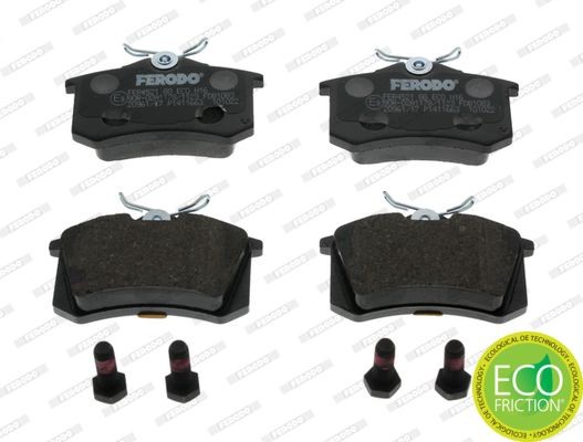 FDB1083 Set of brake pads FDB1083 FERODO not prepared for wear indicator, with accessories
