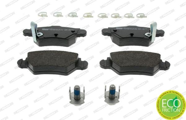23052 FERODO PREMIER ECO FRICTION with acoustic wear warning, with accessories Height: 42,9mm, Width: 105mm, Thickness: 16,2mm Brake pads FDB1294 buy