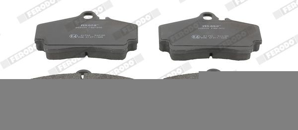 FERODO PREMIER FDB1308 Brake pad set prepared for wear indicator, without accessories