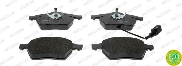FERODO 23392 Disc pads incl. wear warning contact, with piston clip, without accessories