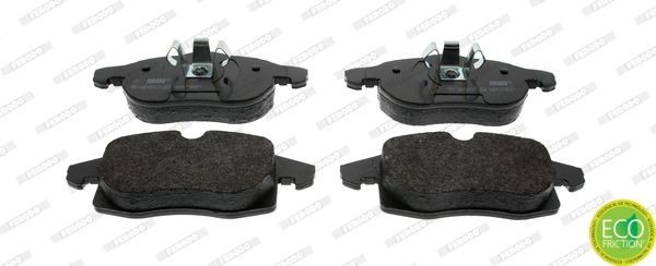 FDB1520 FERODO Brake pad set SAAB prepared for wear indicator, with piston clip, without accessories