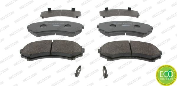 FDB1603 FERODO Brake pad set MITSUBISHI with acoustic wear warning, without accessories