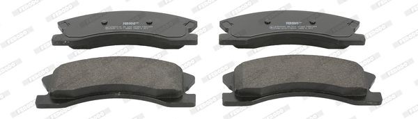 FDB1659 FERODO Brake pad set JEEP not prepared for wear indicator, without accessories