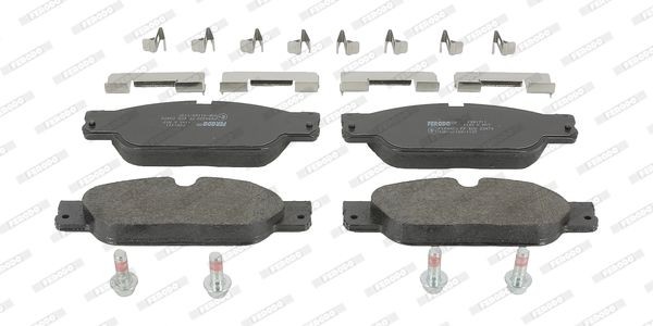 FERODO PREMIER ECO FRICTION FDB1711 Brake pad set not prepared for wear indicator, with brake caliper screws, with accessories
