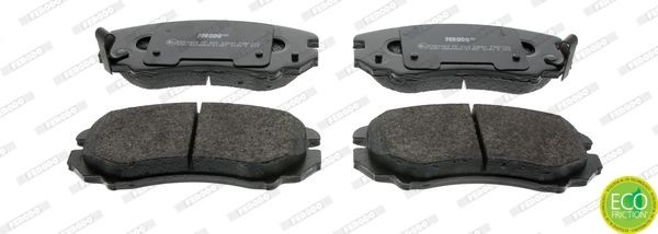 FDB1733 FERODO Brake pad set HYUNDAI with acoustic wear warning, without accessories