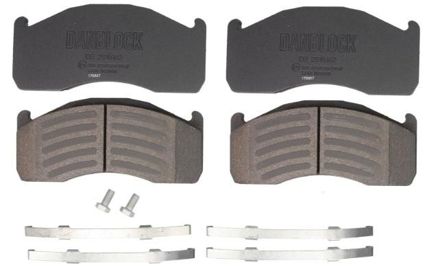 29151 DANBLOCK not prepared for wear indicator Height: 97,0mm, Thickness: 29,0mm Brake pads DB 2915182 buy
