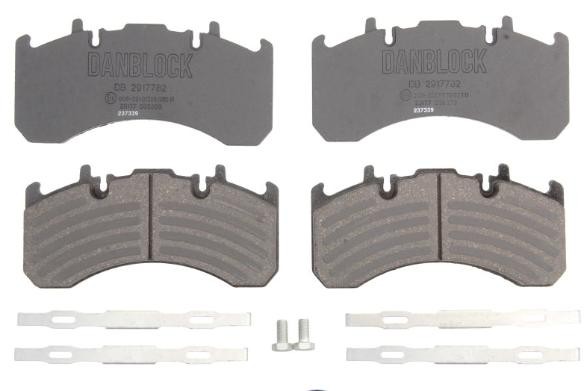 Set of brake pads DANBLOCK prepared for wear indicator - DB 2917782
