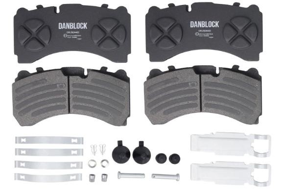 DANBLOCK Rear Axle Height: 114mm, Width: 208mm, Thickness: 35mm Brake pads DB 2924482 buy