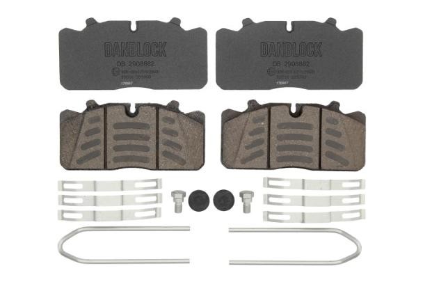 29088 DANBLOCK prepared for wear indicator Height: 85,6mm, Thickness: 27,0mm Brake pads DB 2908882 buy