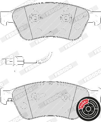 FERODO Brake pad set, disc brake 23885 buy online