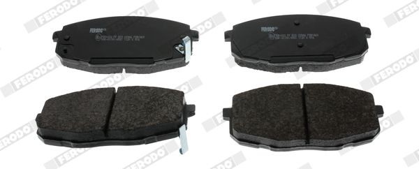 FDB1869 Set of brake pads FDB1869 FERODO with acoustic wear warning, with piston clip, with accessories