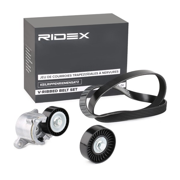 RIDEX 542R0128 V-Ribbed Belt Set 16 13 837 480